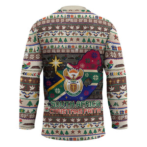 Christmas In South Africa Jesus Hockey Jersey South Africa Coat Of Arms Jesus Art