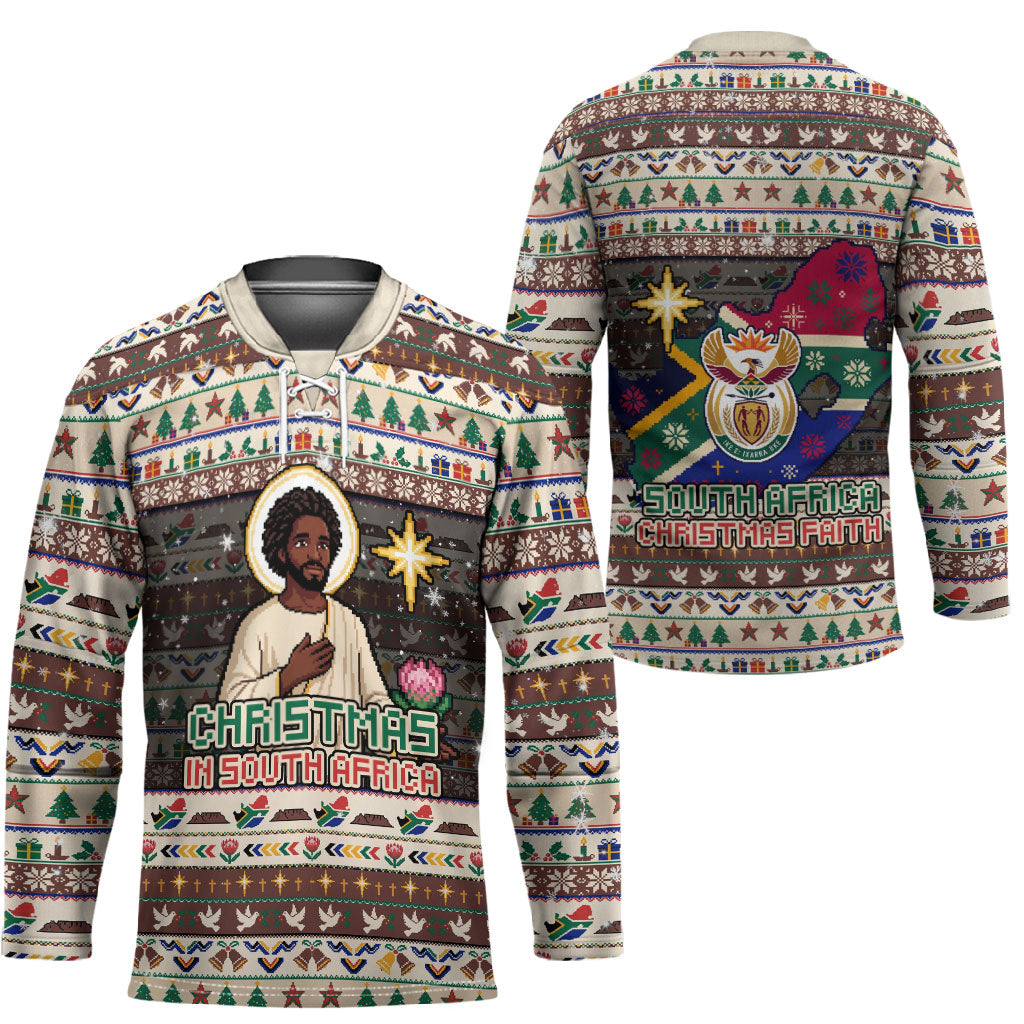 Christmas In South Africa Jesus Hockey Jersey South Africa Coat Of Arms Jesus Art