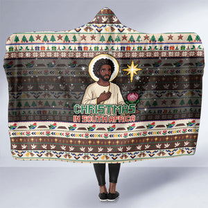 Christmas In South Africa Jesus Hooded Blanket South Africa Coat Of Arms Jesus Art