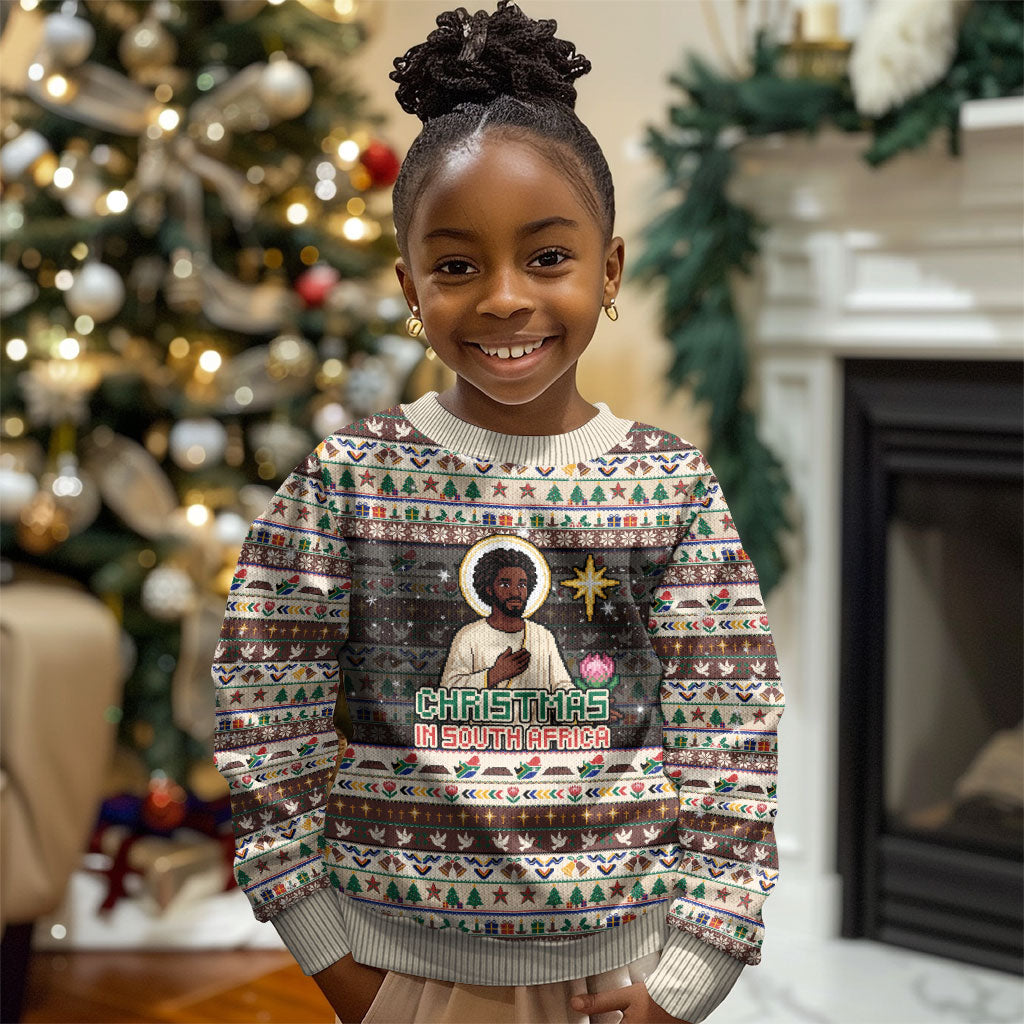 Christmas In South Africa Jesus Kid Ugly Christmas Sweater South Africa Coat Of Arms Jesus Art