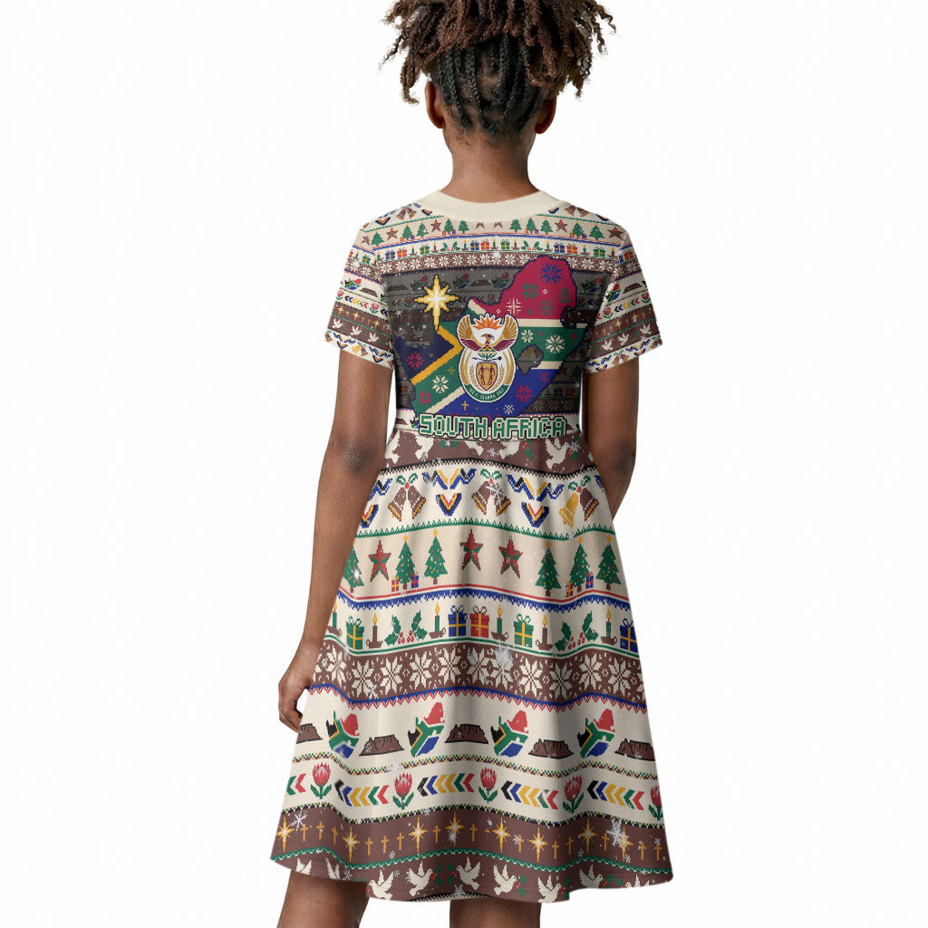 Christmas In South Africa Jesus Kid Short Sleeve Dress South Africa Coat Of Arms Jesus Art