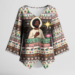 Christmas In South Africa Jesus Kimono Sleeve Blouse South Africa Coat Of Arms Jesus Art