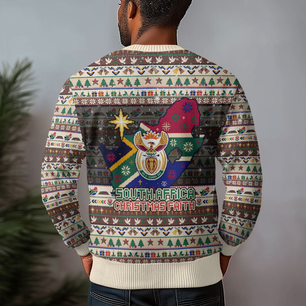 Christmas In South Africa Jesus Ugly Christmas Sweater South Africa Coat Of Arms Jesus Art
