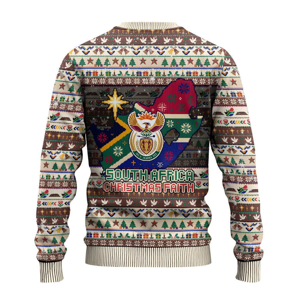 Christmas In South Africa Jesus Ugly Christmas Sweater South Africa Coat Of Arms Jesus Art