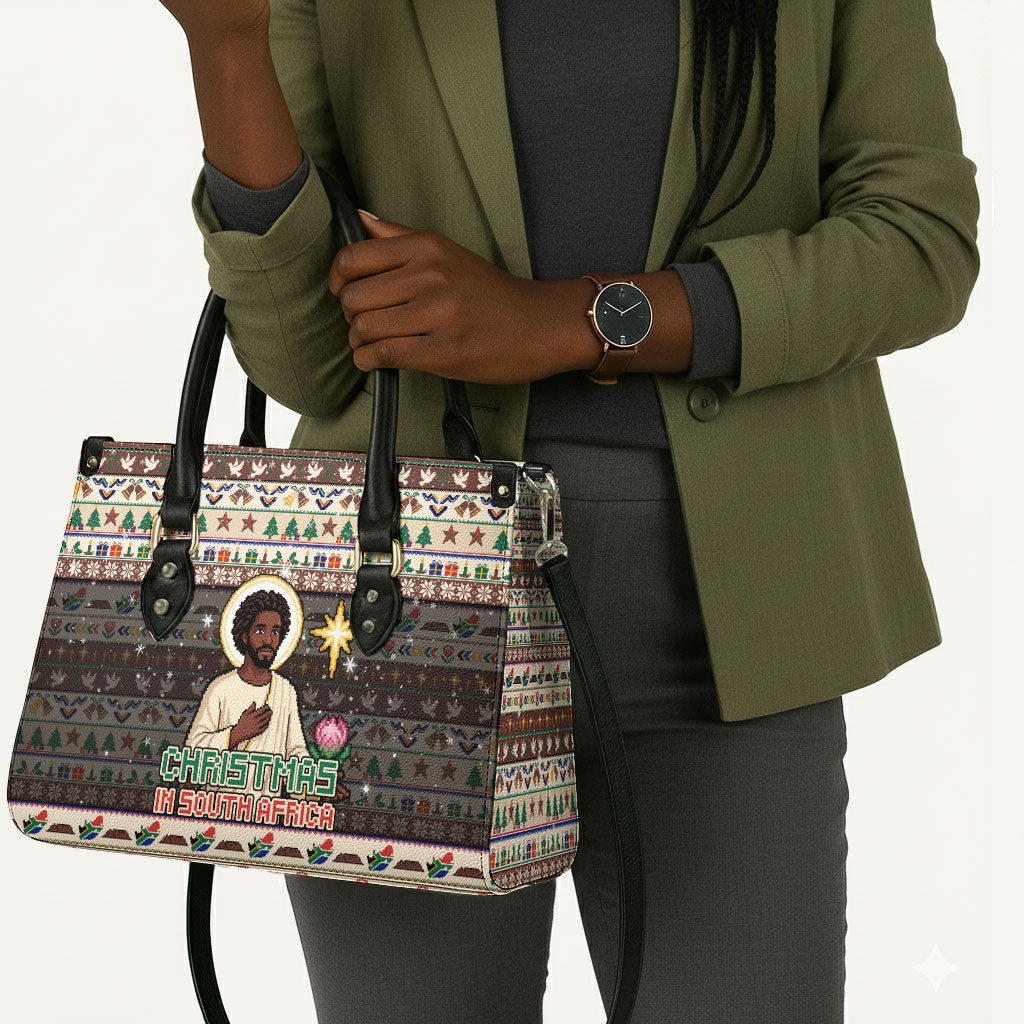 Christmas In South Africa Jesus Leather Bag South Africa Coat Of Arms Jesus Art