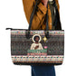 Christmas In South Africa Jesus Leather Tote Bag South Africa Coat Of Arms Jesus Art