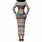 Christmas In South Africa Jesus Long Sleeve Bodycon Dress South Africa Coat Of Arms Jesus Art