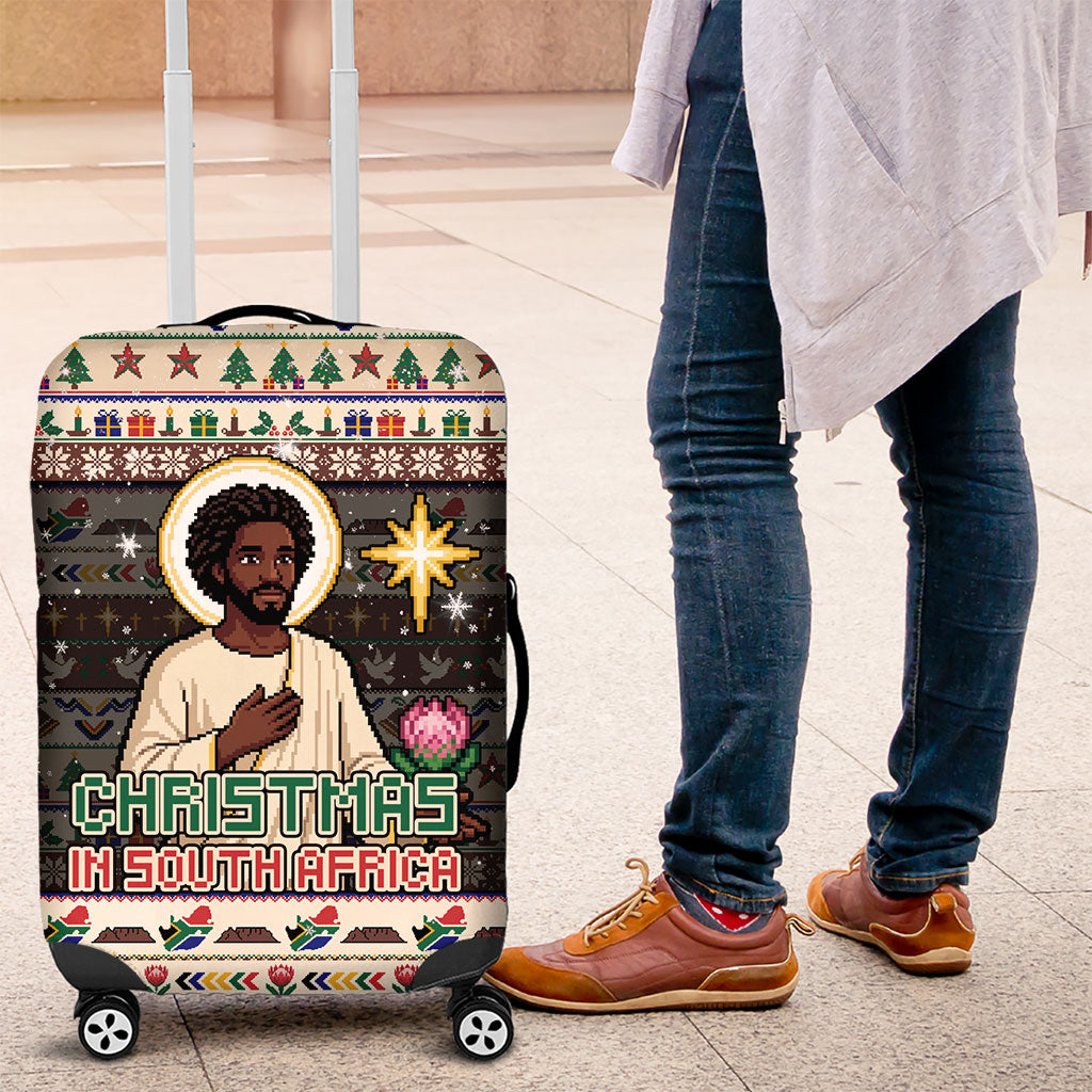 Christmas In South Africa Jesus Luggage Cover South Africa Coat Of Arms Jesus Art