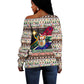 Christmas In South Africa Jesus Off Shoulder Sweater South Africa Coat Of Arms Jesus Art