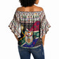 Christmas In South Africa Jesus Off Shoulder Wrap Waist Top South Africa Coat Of Arms Jesus Art