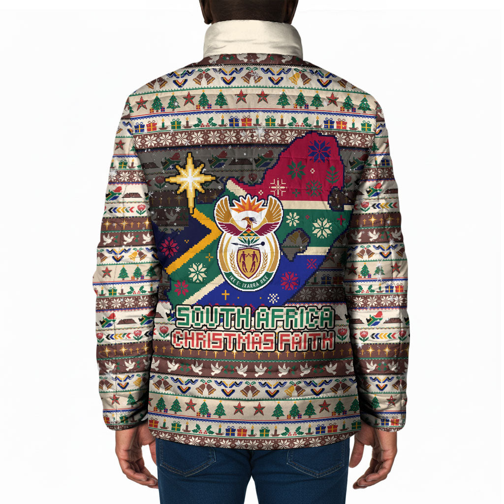 Christmas In South Africa Jesus Padded Jacket South Africa Coat Of Arms Jesus Art