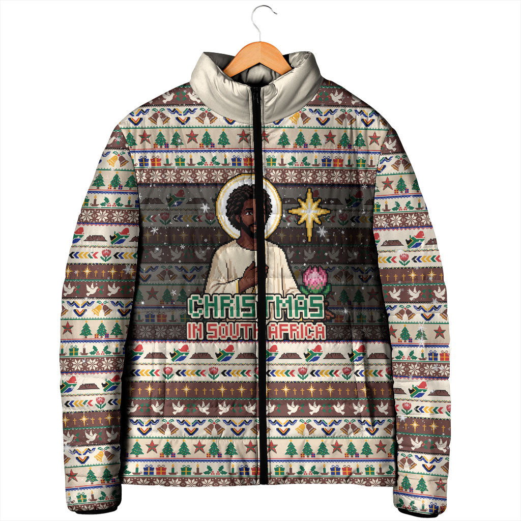 Christmas In South Africa Jesus Padded Jacket South Africa Coat Of Arms Jesus Art