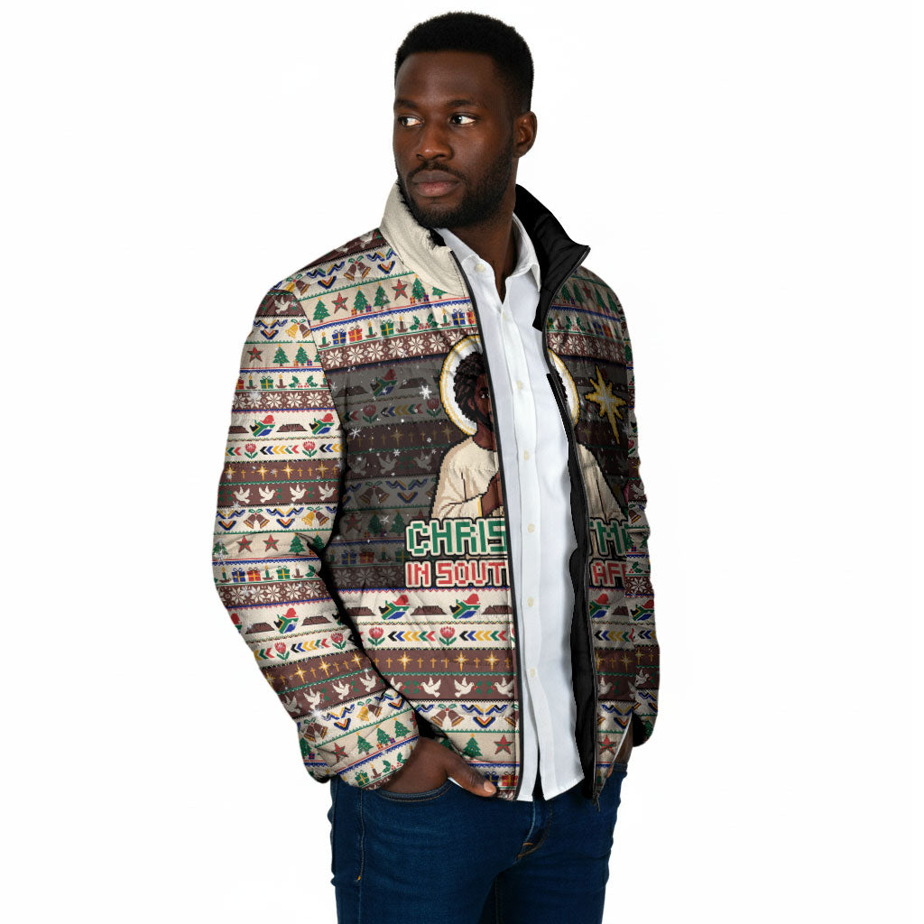 Christmas In South Africa Jesus Padded Jacket South Africa Coat Of Arms Jesus Art