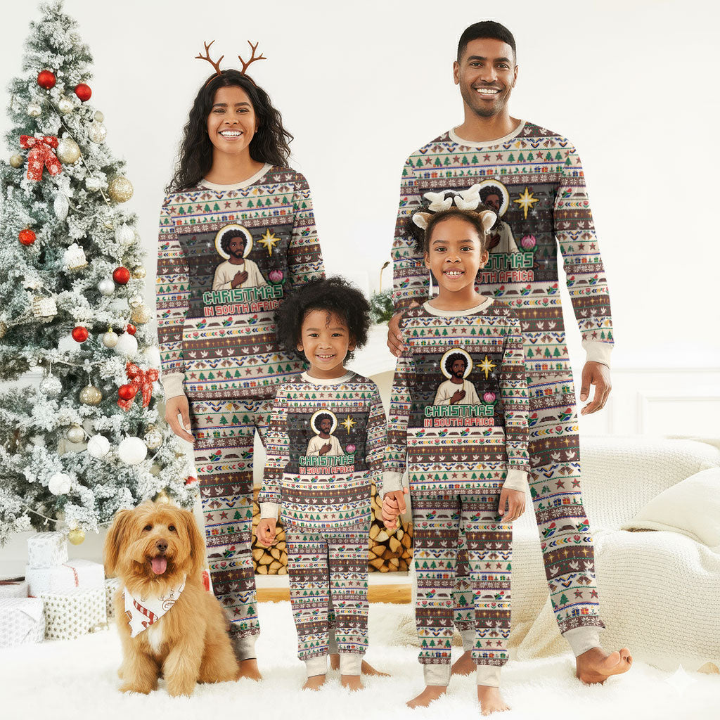 Christmas In South Africa Jesus Christmas Pajama Set South Africa Coat Of Arms Jesus Art