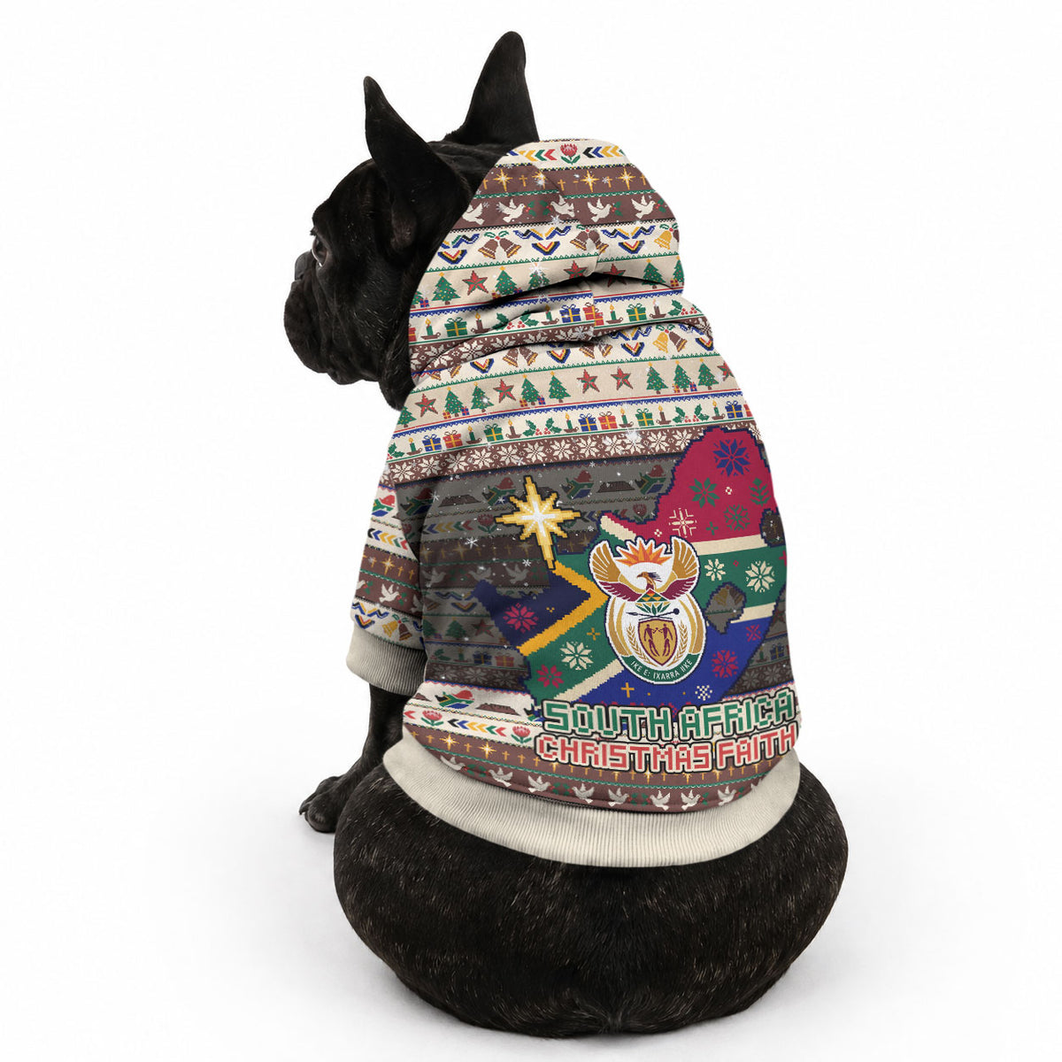 Christmas In South Africa Jesus Pet Hoodie South Africa Coat Of Arms Jesus Art