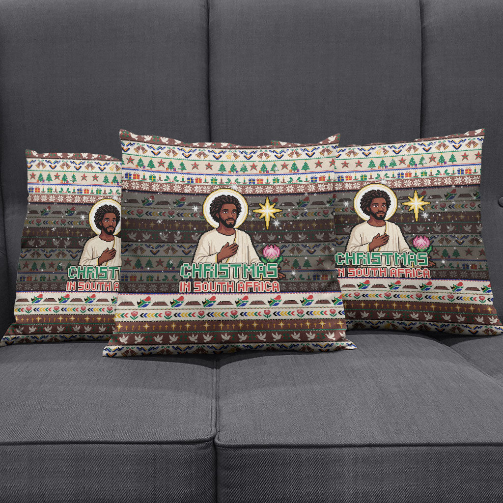 Christmas In South Africa Jesus Pillow Cover South Africa Coat Of Arms Jesus Art