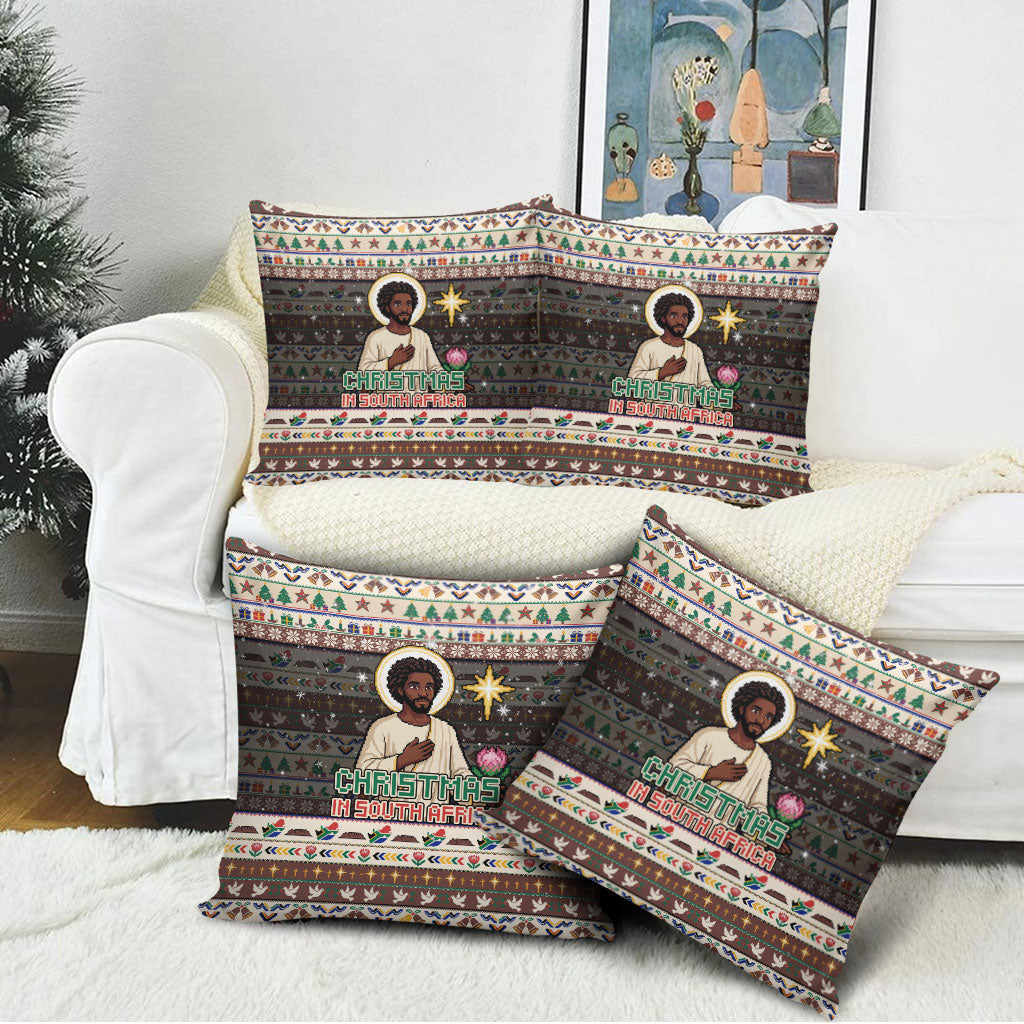 Christmas In South Africa Jesus Pillow Cover South Africa Coat Of Arms Jesus Art
