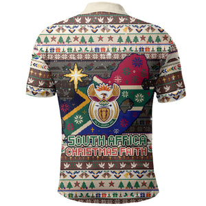 Christmas In South Africa Jesus Polo Shirt South Africa Coat Of Arms Jesus Art