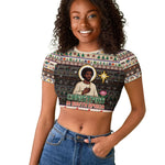 Christmas In South Africa Jesus Raglan Cropped T shirt South Africa Coat Of Arms Jesus Art