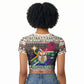 Christmas In South Africa Jesus Raglan Cropped T shirt South Africa Coat Of Arms Jesus Art