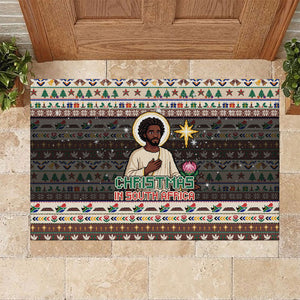 Christmas In South Africa Jesus Rubber Doormat South Africa Coat Of Arms Jesus Art