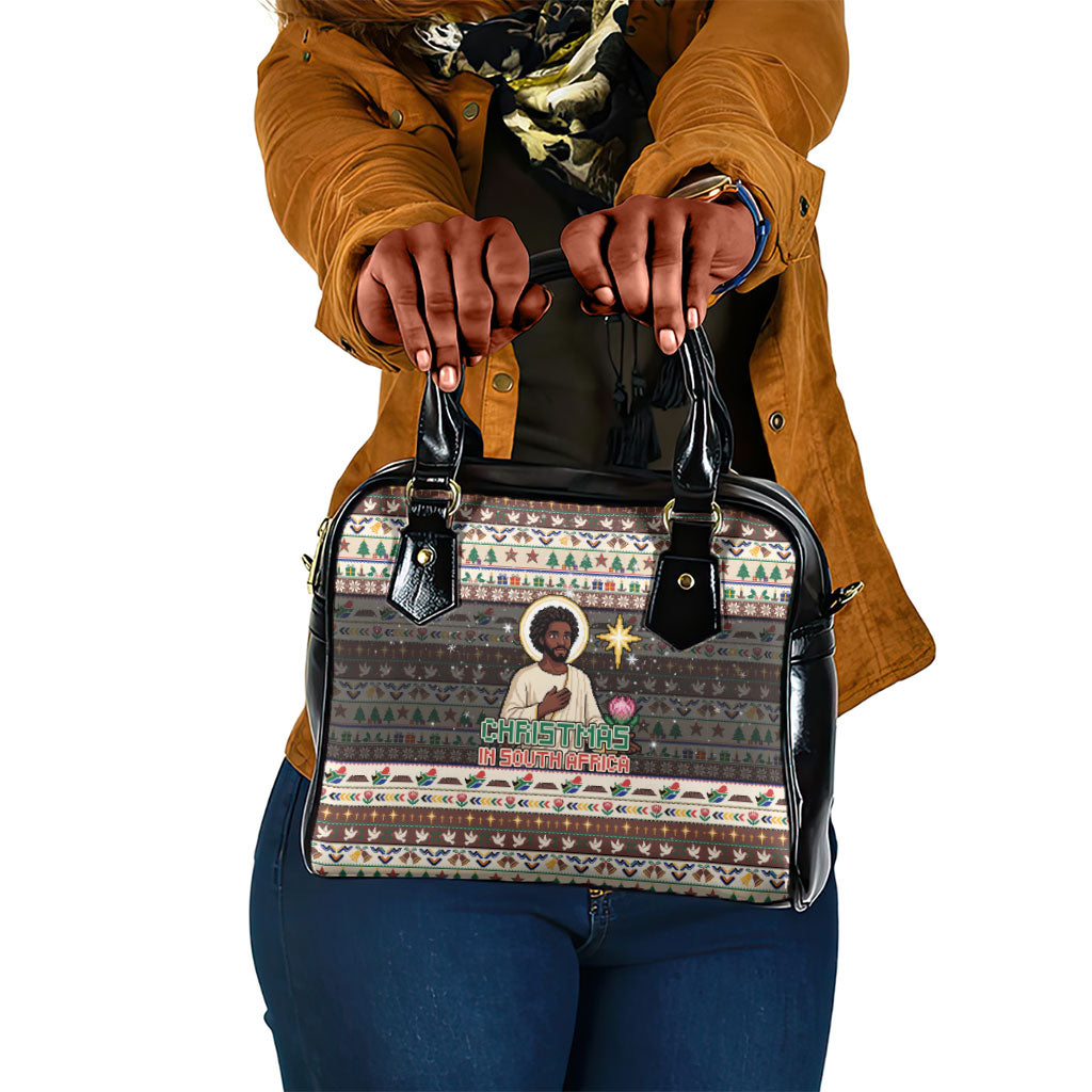 Christmas In South Africa Jesus Shoulder Handbag South Africa Coat Of Arms Jesus Art