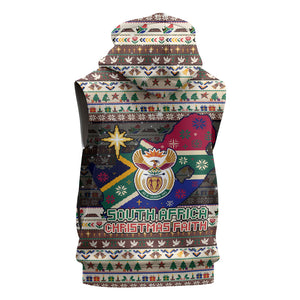 Christmas In South Africa Jesus Sleeveless Hoodie South Africa Coat Of Arms Jesus Art