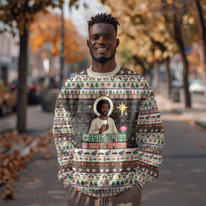 Christmas In South Africa Jesus Sweatshirt South Africa Coat Of Arms Jesus Art