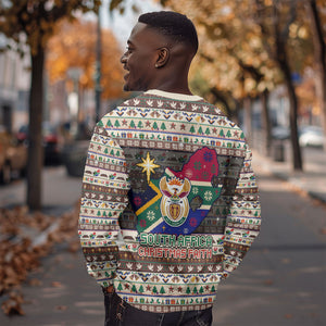 Christmas In South Africa Jesus Sweatshirt South Africa Coat Of Arms Jesus Art