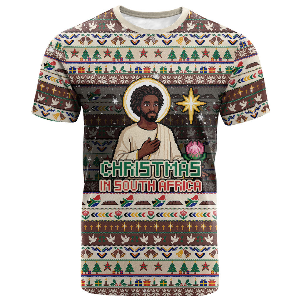 Christmas In South Africa Jesus T shirt South Africa Coat Of Arms Jesus Art