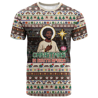 Christmas In South Africa Jesus T shirt South Africa Coat Of Arms Jesus Art