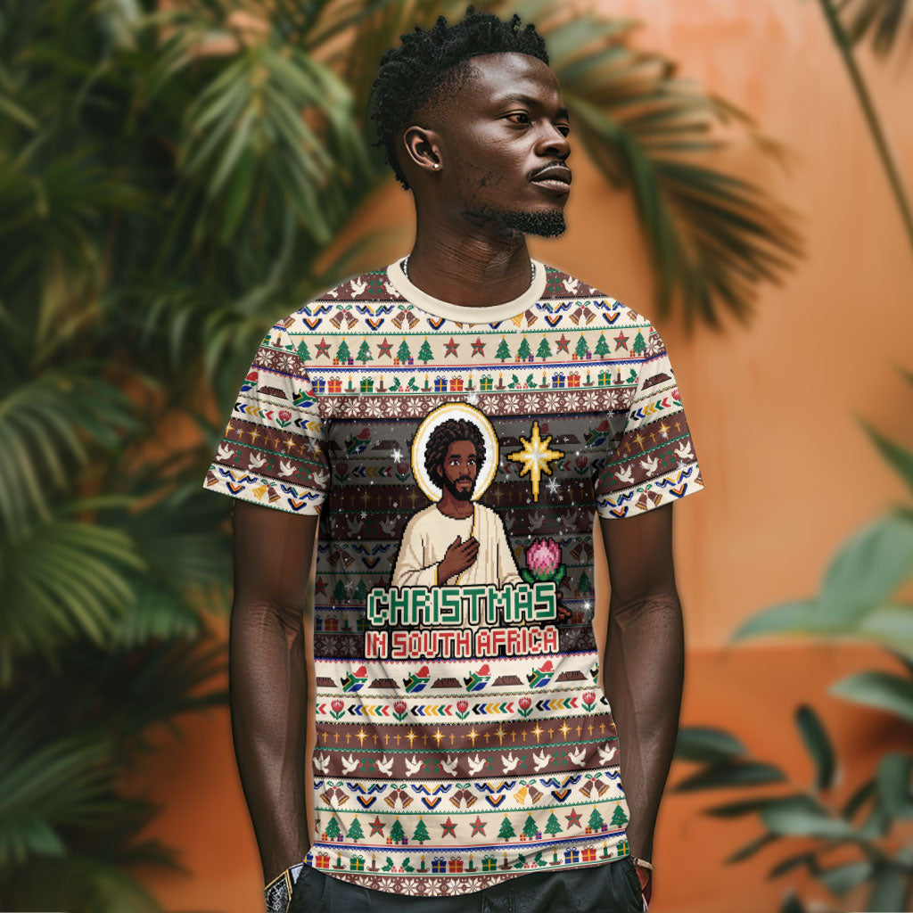 Christmas In South Africa Jesus T shirt South Africa Coat Of Arms Jesus Art