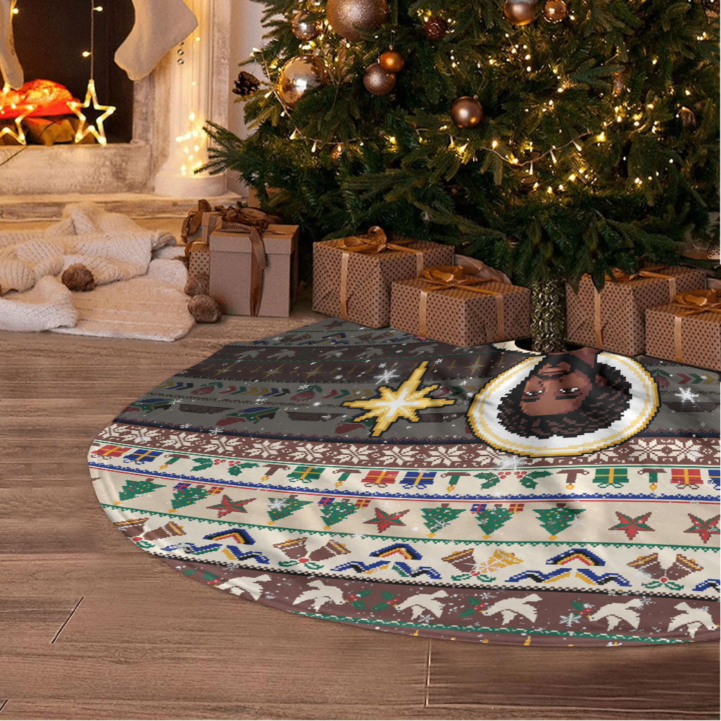 Christmas In South Africa Jesus Tree Skirt South Africa Coat Of Arms Jesus Art
