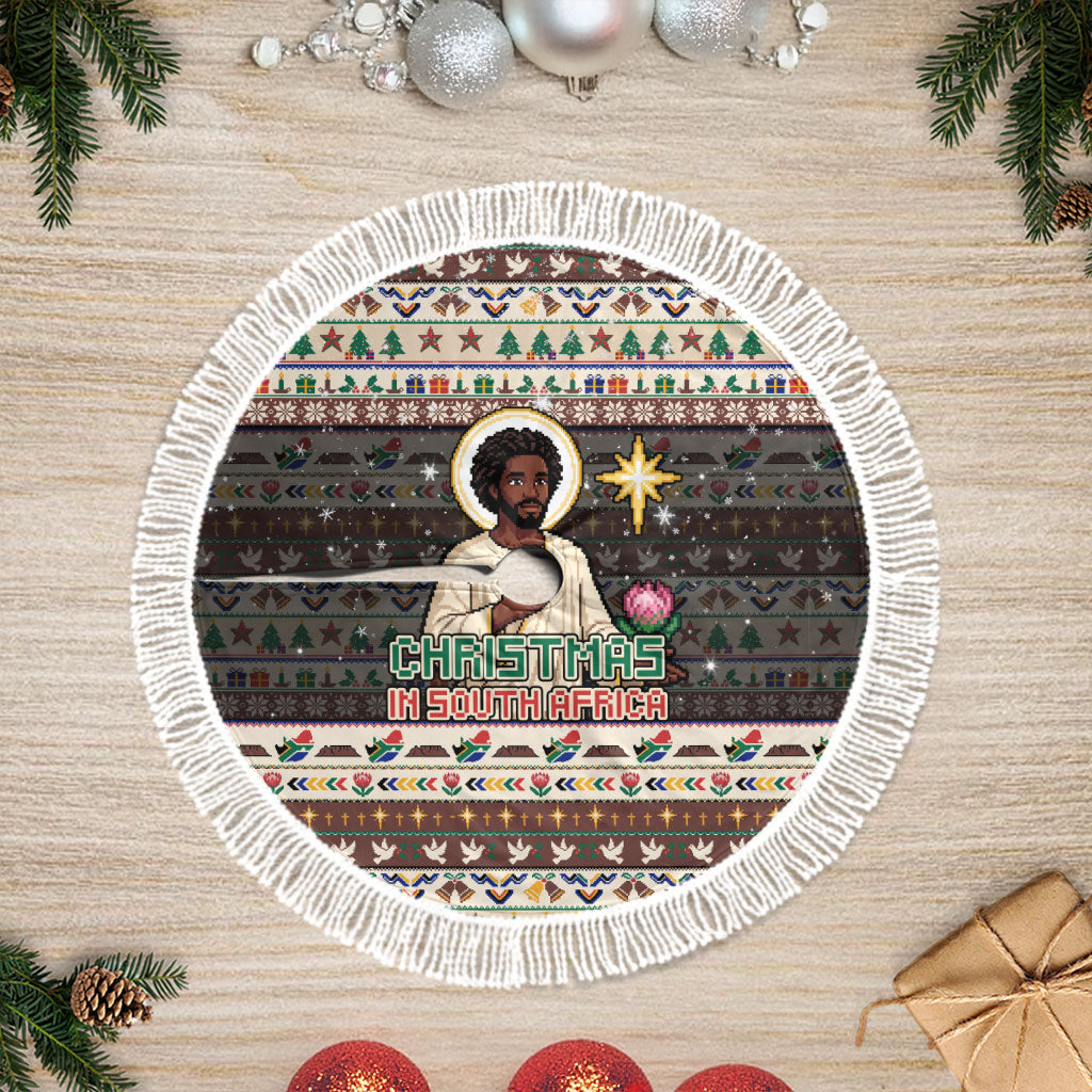 Christmas In South Africa Jesus Tree Skirt South Africa Coat Of Arms Jesus Art