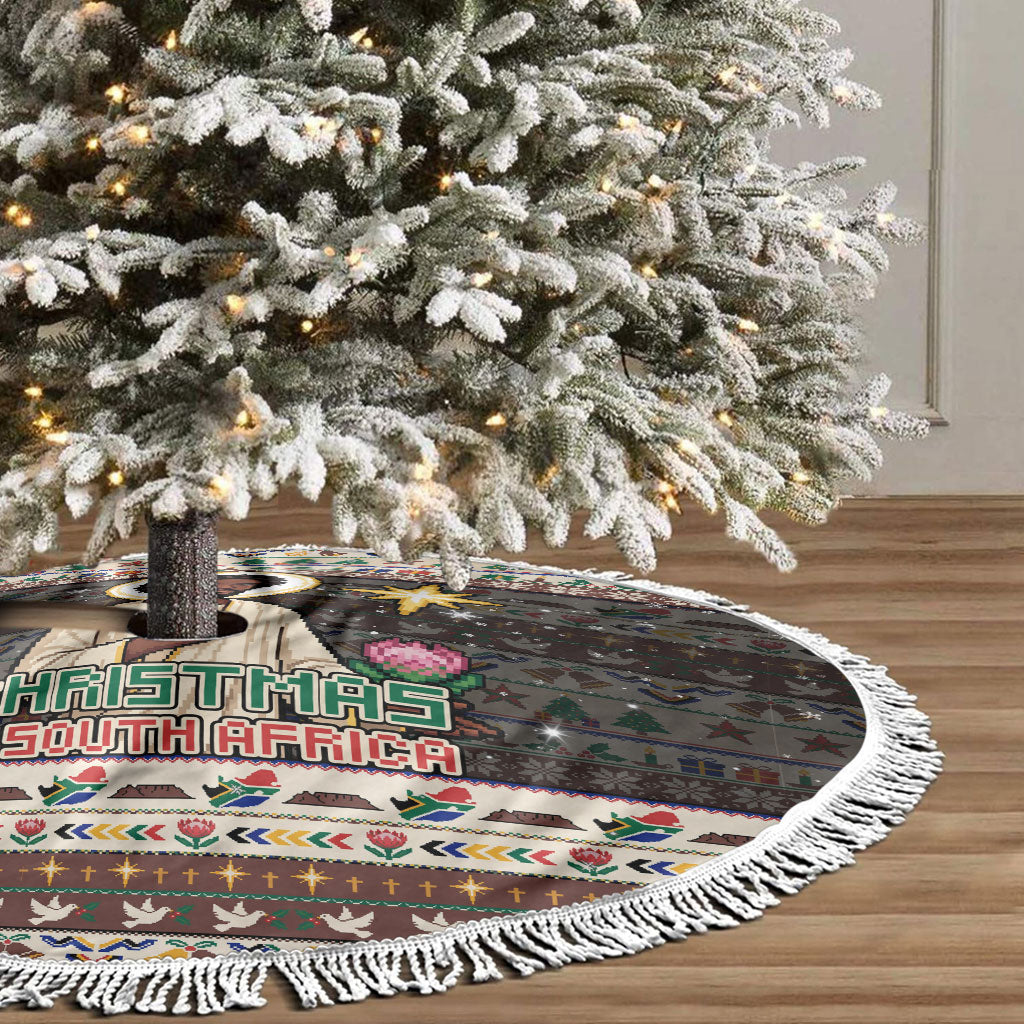 Christmas In South Africa Jesus Tree Skirt South Africa Coat Of Arms Jesus Art