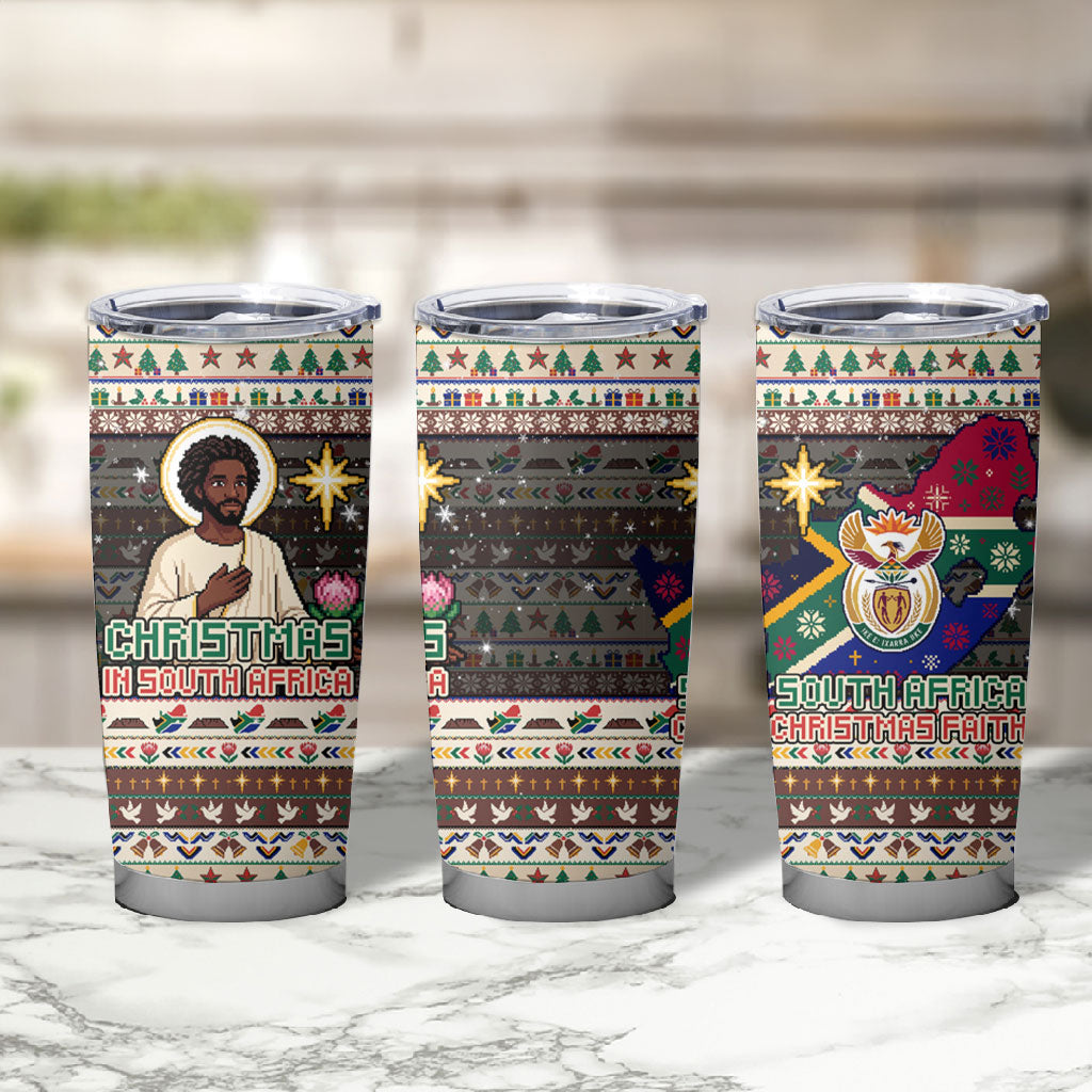 Christmas In South Africa Jesus Tumbler Cup South Africa Coat Of Arms Jesus Art