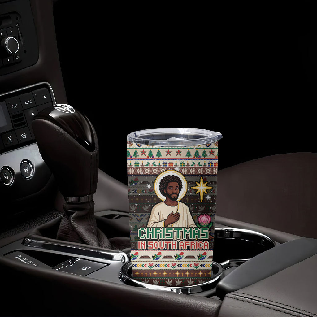 Christmas In South Africa Jesus Tumbler Cup South Africa Coat Of Arms Jesus Art