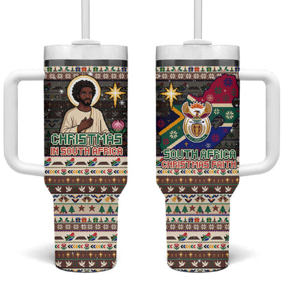 Christmas In South Africa Jesus Tumbler With Handle South Africa Coat Of Arms Jesus Art