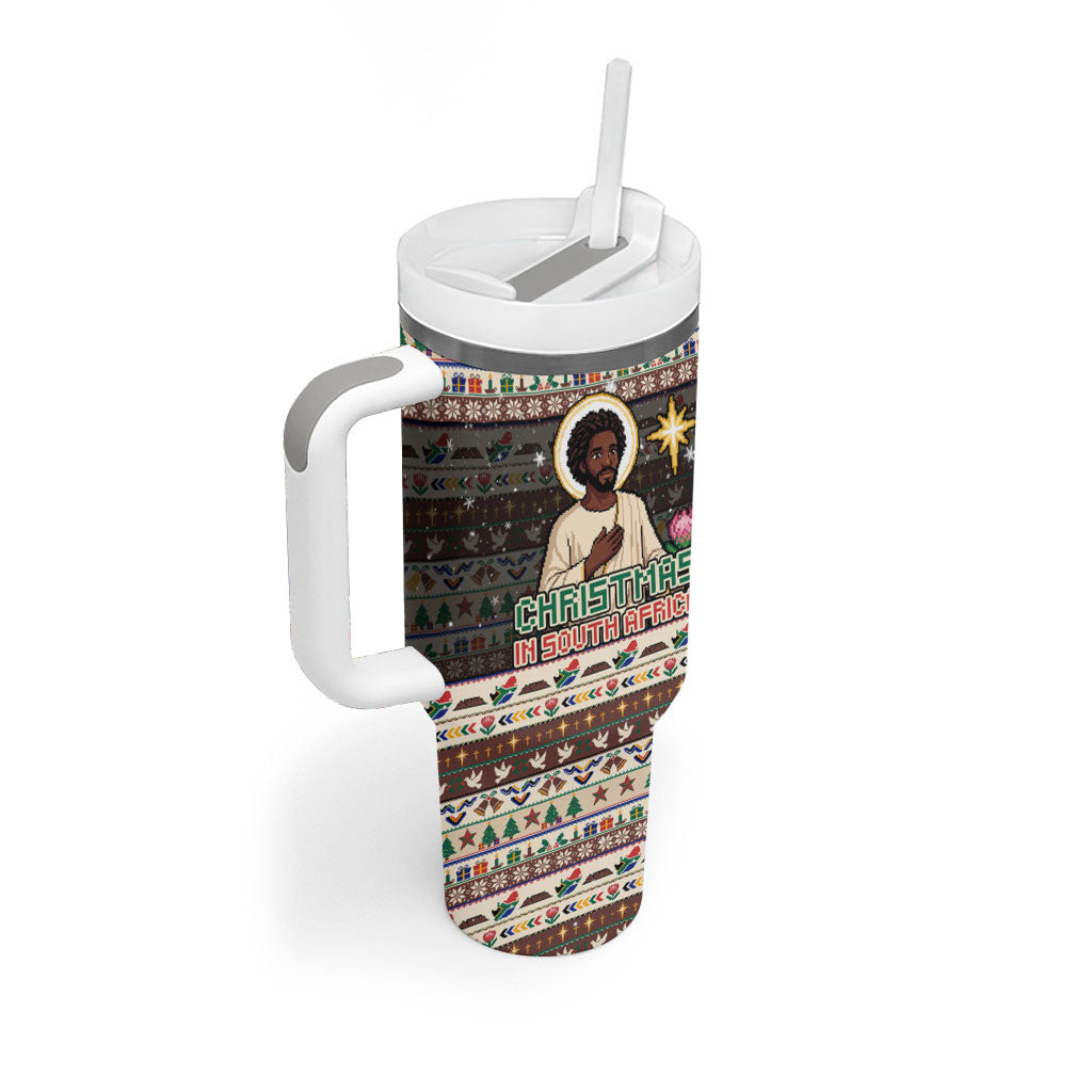 Christmas In South Africa Jesus Tumbler With Handle South Africa Coat Of Arms Jesus Art
