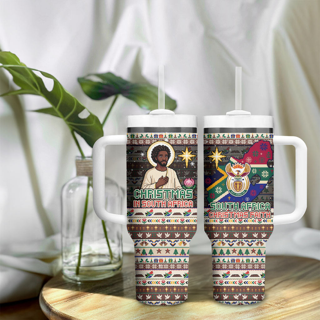 Christmas In South Africa Jesus Tumbler With Handle South Africa Coat Of Arms Jesus Art
