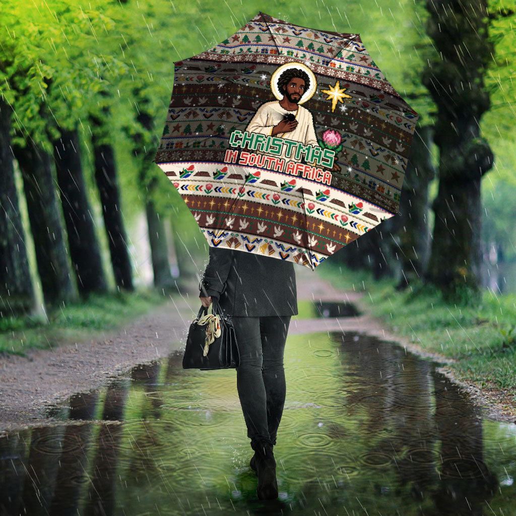 Christmas In South Africa Jesus Umbrella South Africa Coat Of Arms Jesus Art