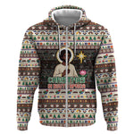 Christmas In South Africa Jesus Zip Hoodie South Africa Coat Of Arms Jesus Art