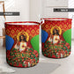 Personalized Eritrea Jesus Christmas Laundry Basket Camel Emblem Ugly Pattern Festive Holiday
