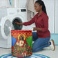 Personalized Eritrea Jesus Christmas Laundry Basket Camel Emblem Ugly Pattern Festive Holiday