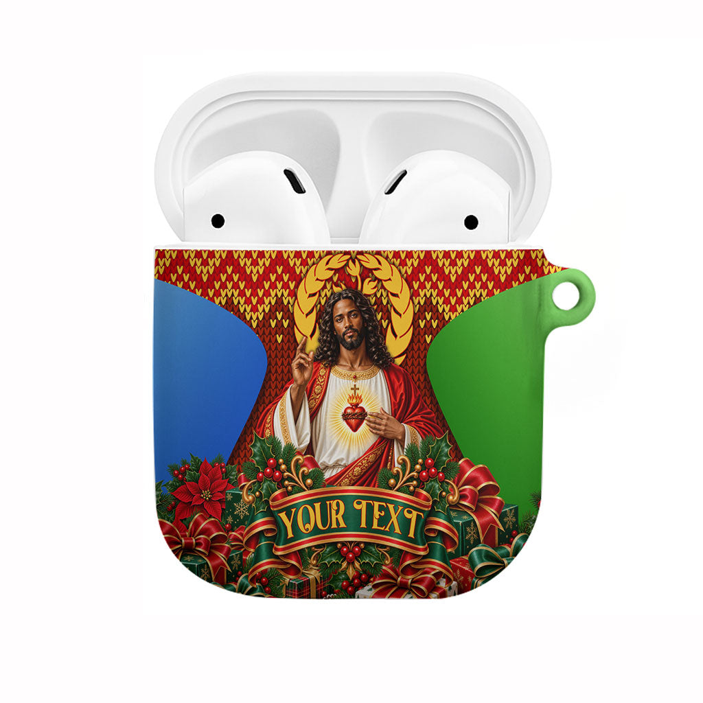 Personalized Eritrea Jesus Christmas AirPods Case Camel Emblem Ugly ...
