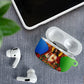 Personalized Eritrea Jesus Christmas AirPods Case Camel Emblem Ugly Pattern Festive Holiday