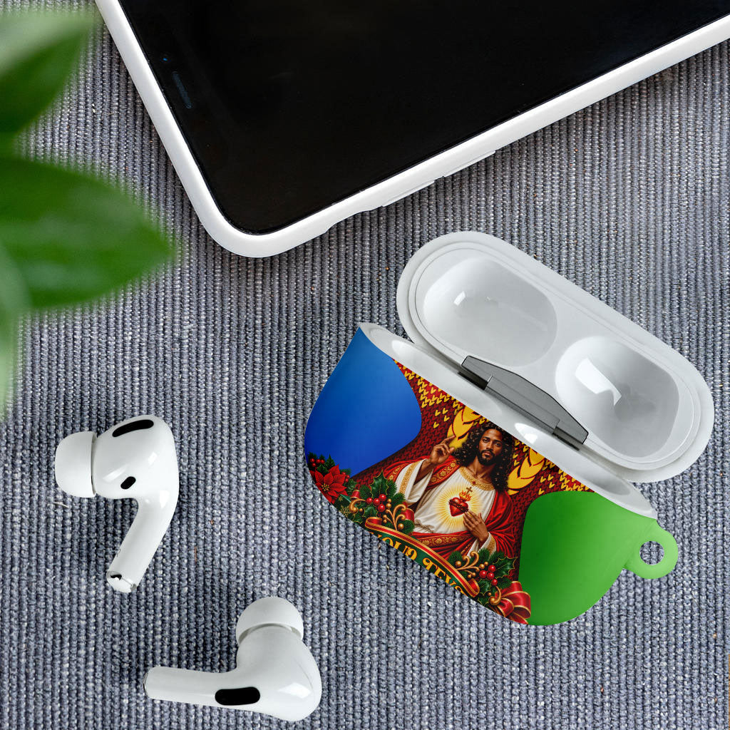 Personalized Eritrea Jesus Christmas AirPods Case Camel Emblem Ugly ...