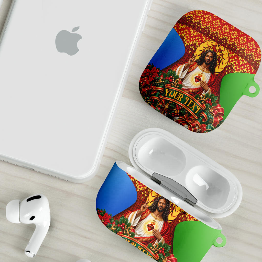 Personalized Eritrea Jesus Christmas AirPods Case Camel Emblem Ugly ...