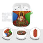 Personalized Eritrea Jesus Christmas AirPods Case Camel Emblem Ugly Pattern Festive Holiday