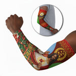 Personalized Eritrea Jesus Christmas Arm Sleeves Camel Emblem Ugly Pattern Festive Holiday